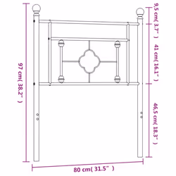 VidaXL 374414 headboard/footboard White - Additional view 6
