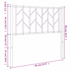 VidaXL 374465 headboard/footboard Black - Additional view 7