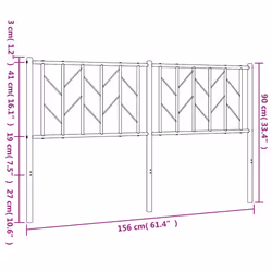 VidaXL 374471 headboard/footboard Black - Additional view 7