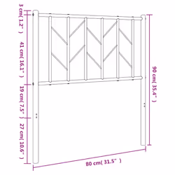VidaXL 374512 headboard/footboard White - Additional view 6