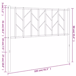 VidaXL 374523 headboard/footboard White - Additional view 7