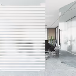 vidaXL Window Film Privacy Window Sticker Glass Film Frosted Star Pattern PVC - stripe, 45 x 500 cm/ 4 pcs