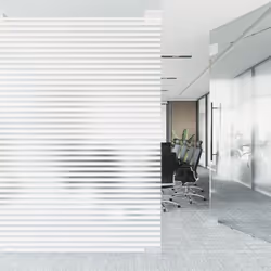 vidaXL Window Film Privacy Window Sticker Glass Film Frosted Star Pattern PVC - stripe, 90 x 500 cm/ 4 pcs