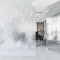 vidaXL Window Film Privacy Window Sticker Glass Film Frosted Star Pattern PVC - flower, 90 x 500 cm/ 2 pcs - Additional view 2