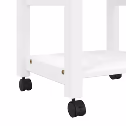 vidaXL Kitchen Trolley Rolling Cart Storage Cart Trolley MONZA Solid Wood Pine - white, 48 x 40 x 90 cm - Additional view 7