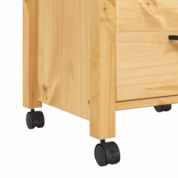 vidaXL Kitchen Trolley Rolling Cart Storage Cart Trolley MONZA Solid Wood Pine - brown - Additional view 7