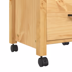 vidaXL Kitchen Trolley Rolling Cart Storage Cart Trolley MONZA Solid Wood Pine - brown - Additional view 7
