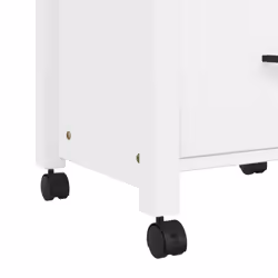 vidaXL Kitchen Trolley Rolling Cart Storage Cart Trolley MONZA Solid Wood Pine - white - Additional view 7