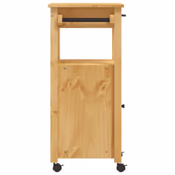vidaXL Kitchen Trolley Rolling Cart Storage Cart Trolley MONZA Solid Wood Pine - brown - Additional view 5