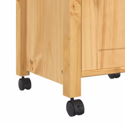 vidaXL Kitchen Trolley Rolling Cart Storage Cart Trolley MONZA Solid Wood Pine - brown - Additional view 7