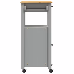 vidaXL Kitchen Trolley Rolling Cart Storage Cart Trolley MONZA Solid Wood Pine - grey - Additional view 5