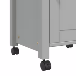 vidaXL Kitchen Trolley Rolling Cart Storage Cart Trolley MONZA Solid Wood Pine - grey - Additional view 7