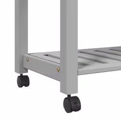 vidaXL Kitchen Trolley Rolling Cart Storage Cart Trolley MONZA Solid Wood Pine - grey, 60 x 40 x 90 cm - Additional view 7