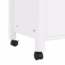 vidaXL Kitchen Trolley Rolling Cart Storage Cart Trolley MONZA Solid Wood Pine - white, 60 x 40 x 90 cm - Additional view 7