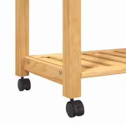 vidaXL Kitchen Trolley Rolling Cart Storage Cart Trolley MONZA Solid Wood Pine - brown, 84 x 40 x 90 cm - Additional view 7