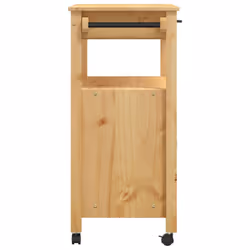 vidaXL Kitchen Trolley Rolling Cart Storage Cart Trolley MONZA Solid Wood Pine - brown, 84 x 40 x 90 cm - Additional view 5