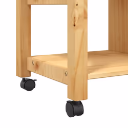 vidaXL Kitchen Trolley Rolling Cart Storage Cart Trolley MONZA Solid Wood Pine - brown - Additional view 7