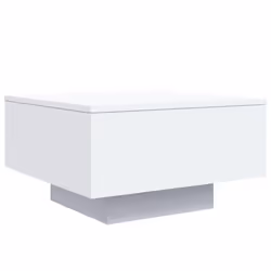 vidaXL Coffee Table Hallway Accent Side Table Sofa End Table Engineered Wood - white, 55 x 55 x 31 cm - Additional view 6