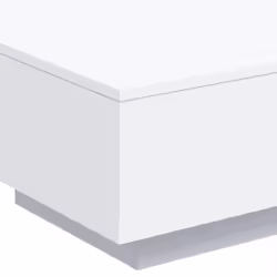 vidaXL Coffee Table Hallway Accent Side Table Sofa End Table Engineered Wood - white, 55 x 55 x 31 cm - Additional view 7