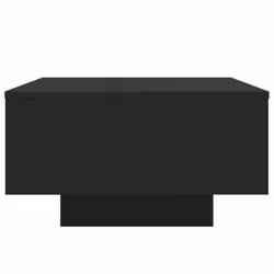 vidaXL Coffee Table with LED Lights Hallway Tea Side End Table Sofa Table - black, 55 x 55 x 31 cm - Additional view 7