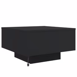 vidaXL Coffee Table with LED Lights Hallway Tea Side End Table Sofa Table - black, 55 x 55 x 31 cm - Additional view 8