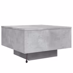 vidaXL Coffee Table with LED Lights Hallway Tea Side End Table Sofa Table - concrete grey, 55 x 55 x 31 cm - Additional view 8