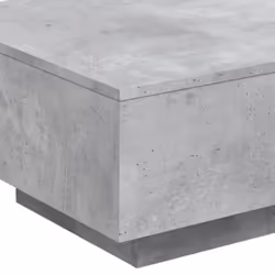 vidaXL Coffee Table with LED Lights Hallway Tea Side End Table Sofa Table - concrete grey, 55 x 55 x 31 cm - Additional view 9