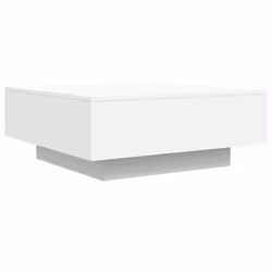 vidaXL Coffee Table Hallway Accent Side Table Sofa End Table Engineered Wood - white, 80 x 80 x 31 cm - Additional view 6