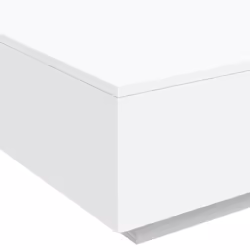 vidaXL Coffee Table Hallway Accent Side Table Sofa End Table Engineered Wood - white, 80 x 80 x 31 cm - Additional view 7
