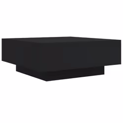 vidaXL Coffee Table Hallway Accent Side Table Sofa End Table Engineered Wood - black, 80 x 80 x 31 cm - Additional view 6
