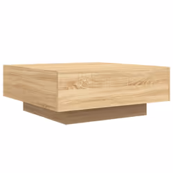 vidaXL Coffee Table Hallway Accent Side Table Sofa End Table Engineered Wood - sonoma oak, 80 x 80 x 31 cm - Additional view 6