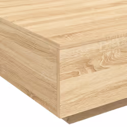 vidaXL Coffee Table Hallway Accent Side Table Sofa End Table Engineered Wood - sonoma oak, 80 x 80 x 31 cm - Additional view 7