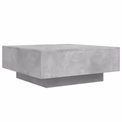 vidaXL Coffee Table Hallway Accent Side Table Sofa End Table Engineered Wood - concrete grey, 80 x 80 x 31 cm - Additional view 6