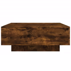 vidaXL Coffee Table Hallway Accent Side Table Sofa End Table Engineered Wood - smoked oak, 80 x 80 x 31 cm - Additional view 5