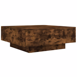vidaXL Coffee Table Hallway Accent Side Table Sofa End Table Engineered Wood - smoked oak, 80 x 80 x 31 cm - Additional view 6
