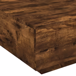 vidaXL Coffee Table Hallway Accent Side Table Sofa End Table Engineered Wood - smoked oak, 80 x 80 x 31 cm - Additional view 7