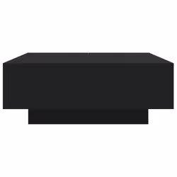 vidaXL Coffee Table with LED Lights Hallway Tea Side End Table Sofa Table - black, 80 x 80 x 31 cm - Additional view 6