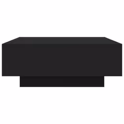 vidaXL Coffee Table with LED Lights Hallway Tea Side End Table Sofa Table - black, 80 x 80 x 31 cm - Additional view 7