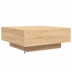 vidaXL Coffee Table with LED Lights Hallway Tea Side End Table Sofa Table - sonoma oak, 80 x 80 x 31 cm - Additional view 8