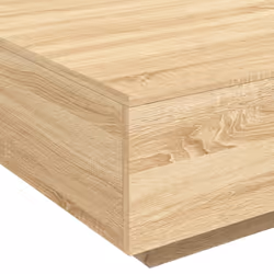 vidaXL Coffee Table with LED Lights Hallway Tea Side End Table Sofa Table - sonoma oak, 80 x 80 x 31 cm - Additional view 9
