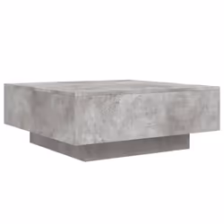 vidaXL Coffee Table with LED Lights Hallway Tea Side End Table Sofa Table - concrete grey, 80 x 80 x 31 cm - Additional view 2