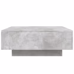 vidaXL Coffee Table with LED Lights Hallway Tea Side End Table Sofa Table - concrete grey, 80 x 80 x 31 cm - Additional view 6