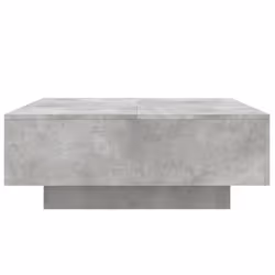vidaXL Coffee Table with LED Lights Hallway Tea Side End Table Sofa Table - concrete grey, 80 x 80 x 31 cm - Additional view 7