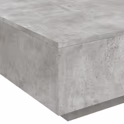 vidaXL Coffee Table with LED Lights Hallway Tea Side End Table Sofa Table - concrete grey, 80 x 80 x 31 cm - Additional view 9