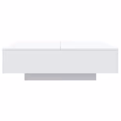 vidaXL Coffee Table Hallway Accent Side Table Sofa End Table Engineered Wood - white, 100 x 100 x 31 cm - Additional view 5