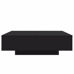 vidaXL Coffee Table Hallway Accent Side Table Sofa End Table Engineered Wood - black, 100 x 100 x 31 cm - Additional view 4