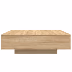 vidaXL Coffee Table Hallway Accent Side Table Sofa End Table Engineered Wood - sonoma oak, 100 x 100 x 31 cm - Additional view 4