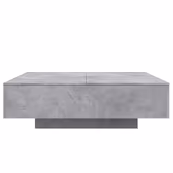 vidaXL Coffee Table Hallway Accent Side Table Sofa End Table Engineered Wood - concrete grey, 100 x 100 x 31 cm - Additional view 4
