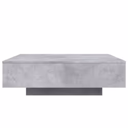 vidaXL Coffee Table Hallway Accent Side Table Sofa End Table Engineered Wood - concrete grey, 100 x 100 x 31 cm - Additional view 5