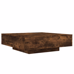vidaXL Coffee Table Hallway Accent Side Table Sofa End Table Engineered Wood - smoked oak, 100 x 100 x 31 cm - Additional view 6
